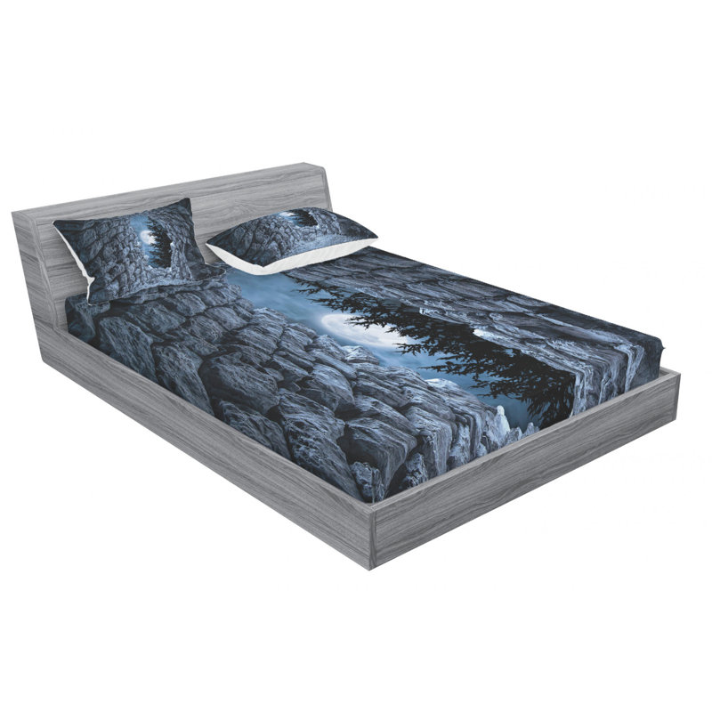 Microfiber Sheet Set, Queen Sheet Set with Fitted Sheet