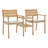 Viewscape Outdoor Patio Ash Wood Jack and Jill Chair Set