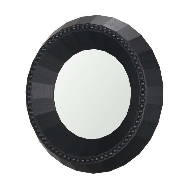 Miroir d'appoint Merrial, Noir, H 29,92 po x l 29,92 po x P 3,86 po