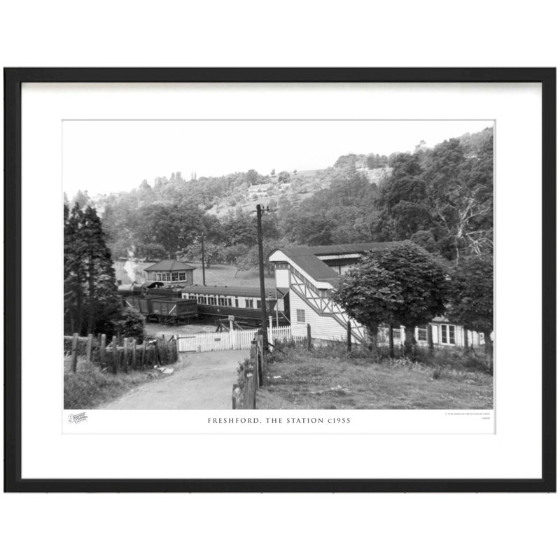 Freshford, The Station C1955 - Single Picture Frame Print, 40cm H X 50cm W x 2cm D