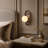 1-Light Dimmable Milky Glass Wall Sconce