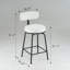 Ensemble de 2 tabourets de bar pivotants modernes, tables non comprises-1635146029