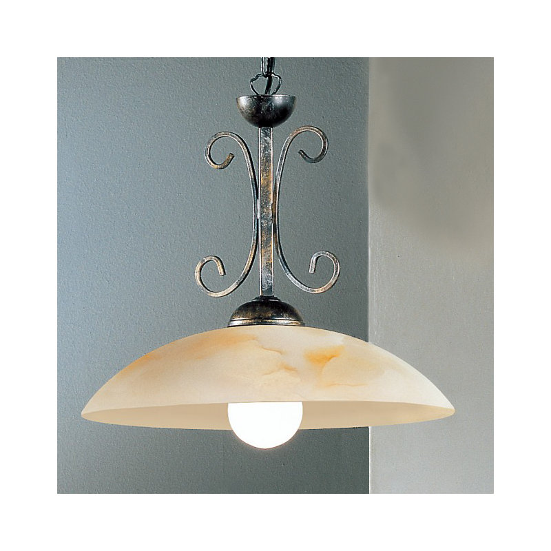 Kittelson 1 - Light Black/ Gold/ Silver Dome Pendant
