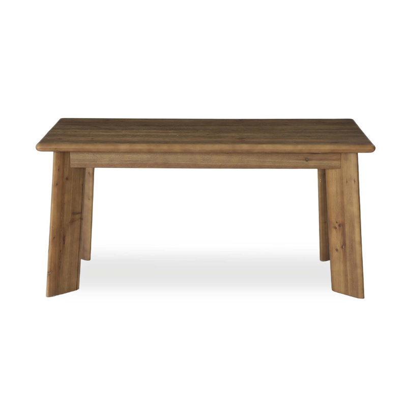 Table de conférence 63 pouces en bois massif brun avec bureau d'ordinateur