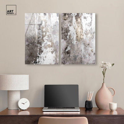 Rusted Echo Set Acrylic Print Living Room Wall Art by Art Remedy, Ready to Hang, 16 x 24
