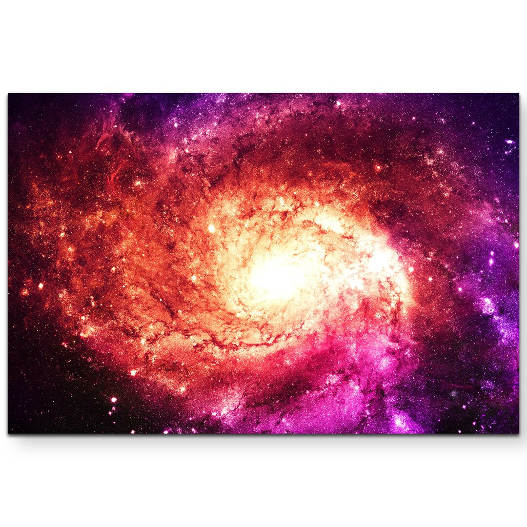 Leinwandbild Magenta Galaxie