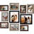 Black&Gray&Brown Picture Frame - Set of 10 with Mat-743657291