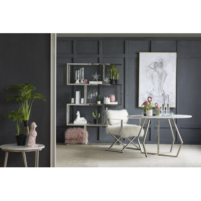 Table de bout ronde en marbre