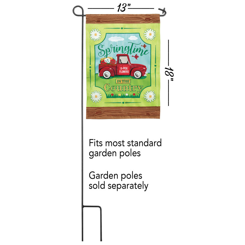 Drapeau de jardin en polyester 1 pi 6 po x 1 pi Koehler