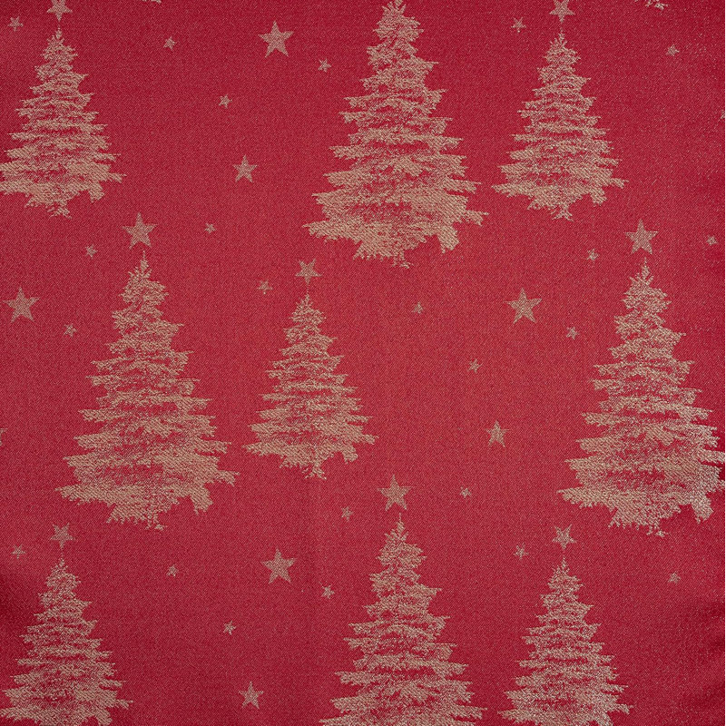Christmas Tablecloth Christmas Tree Embossed Design - 52in, 132cm W x 228cm L