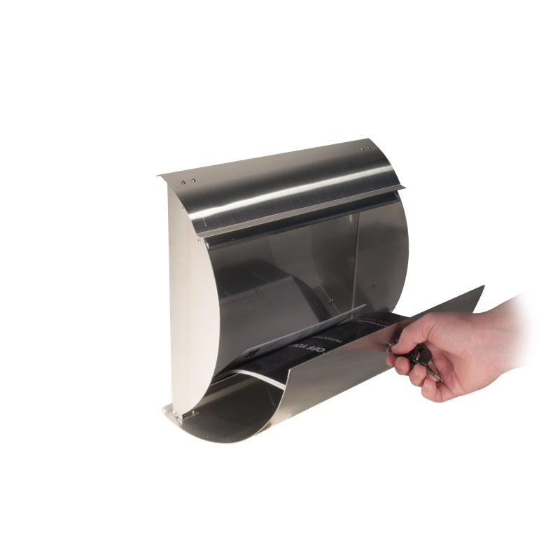 Stainless Steel Locking Wall Mounted Mailbox