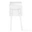 Table de bout moderne en stratifié blanc et métal blanc-128972869