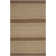 Cruz Hand Loomed Wool/Cotton Striped Rug in Brown/Beige