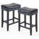 26" Counter Stool with Backless Wood Back