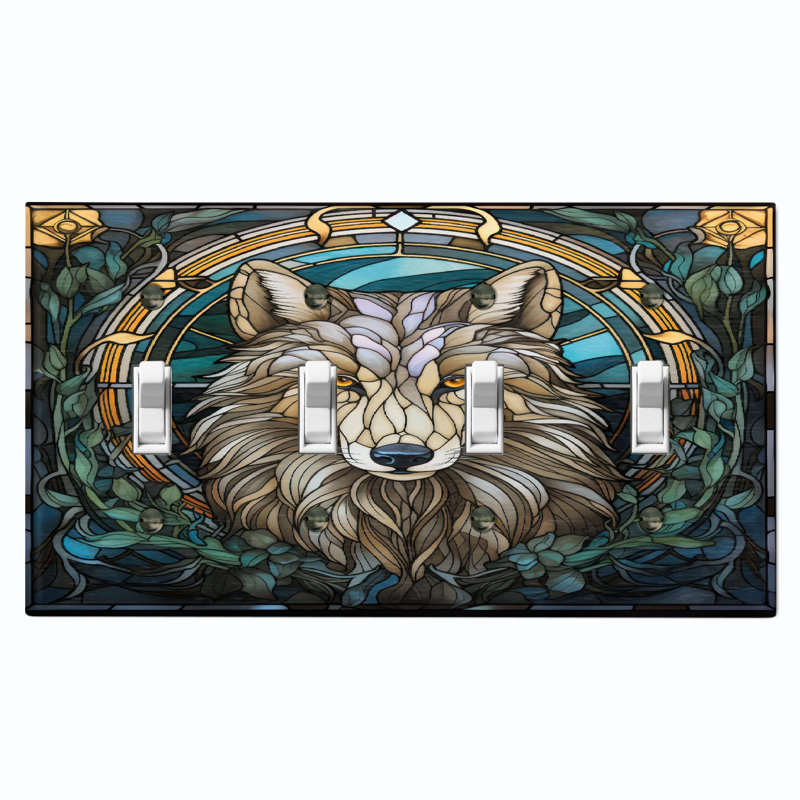 Plaque murale à 4 bandes avec thème nature