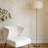 Rowan 66 in. Mid-Century Modern LED Energy Efficient Floor Lamp with Drum Shade