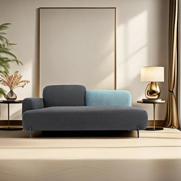 Chaise longue simple de loisirs, Orienté à gauche (vu de face)