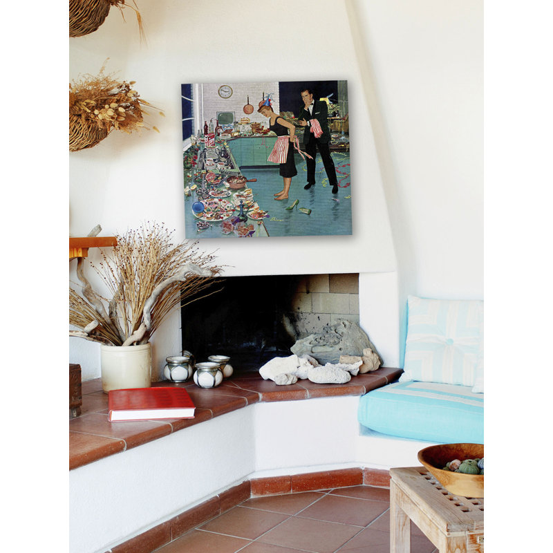 « After Party Clean-up » par Ben Kimberly Prins, reproduction d'art sur toile tendue, 40 po x 40 po