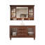 Ensemble de meuble-lavabo autoportant en bois massif 47,24 po avec miroir-2114607139