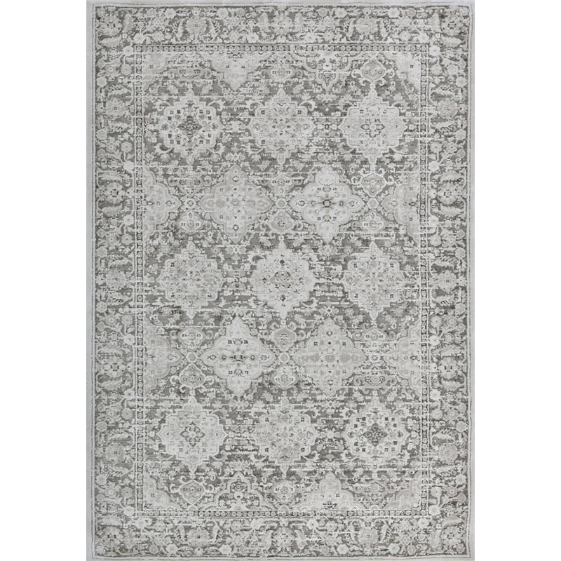 Hiles 10605-990 GRIS / GRIS FONCÉ, Rectangle 5 pi 3 po x 7 pi 5 po
