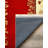 Susan Beige Red Oriental Machine Printed Cotton Polyester Area Rug-815159663