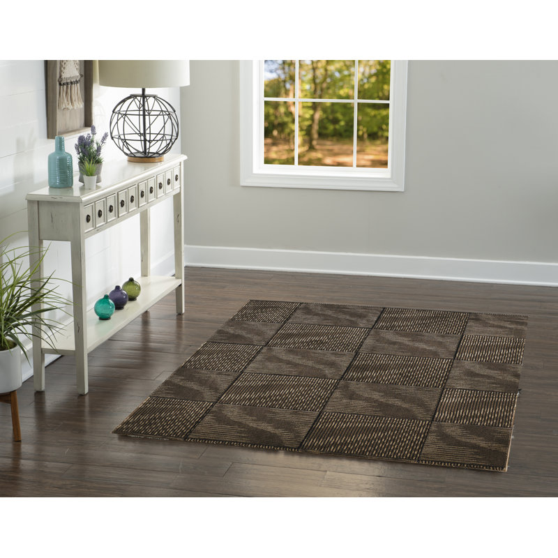 Carlee Striped Indoor Rug, Rectangle 5' x 7'7"
