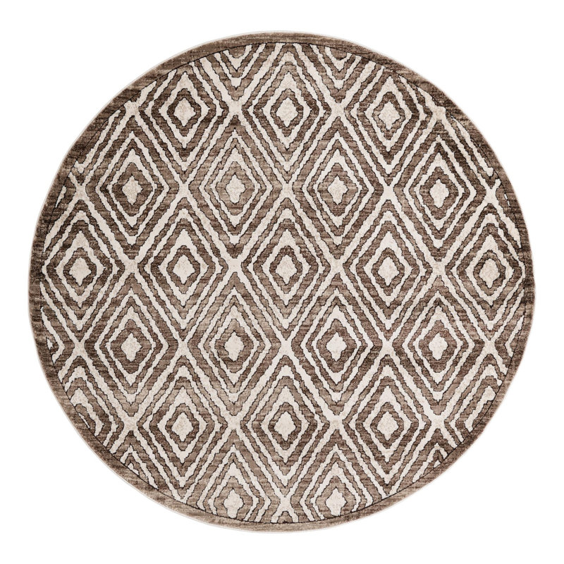 Amorrah Moroccan Indoor Rug, Round 6'
