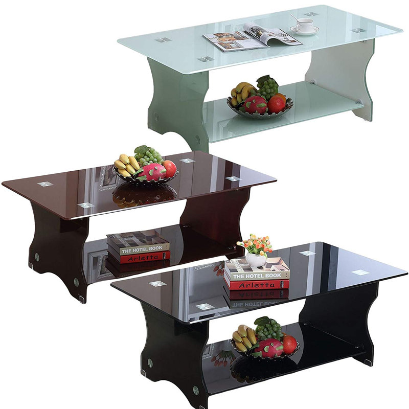 Corda Sled Coffee Table, Black