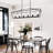 Reede 6 - Light Matte Black Square/Rectangle Pendant