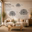 Mandala de lotus 3D en métal - fleur de lotus spirituelle, décoration murale multisize-269804575-269804565