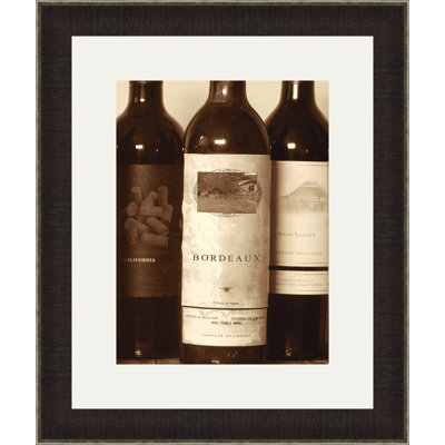 « wine bouteilles i », reproduction de photo encadrée