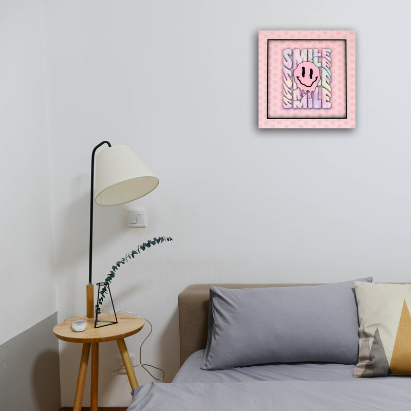 Décoration murale Smile, H 6 po x l 6 po x P 0,2 po