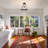 1-light Glass Semi Flush Mount