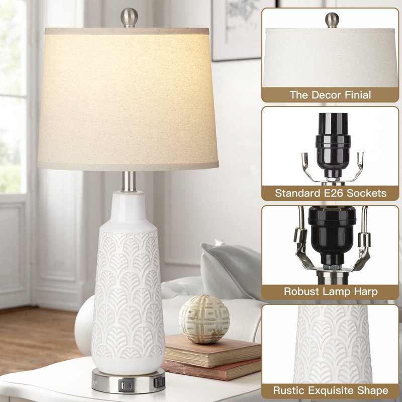 Dusan Metal USB Table Lamp
