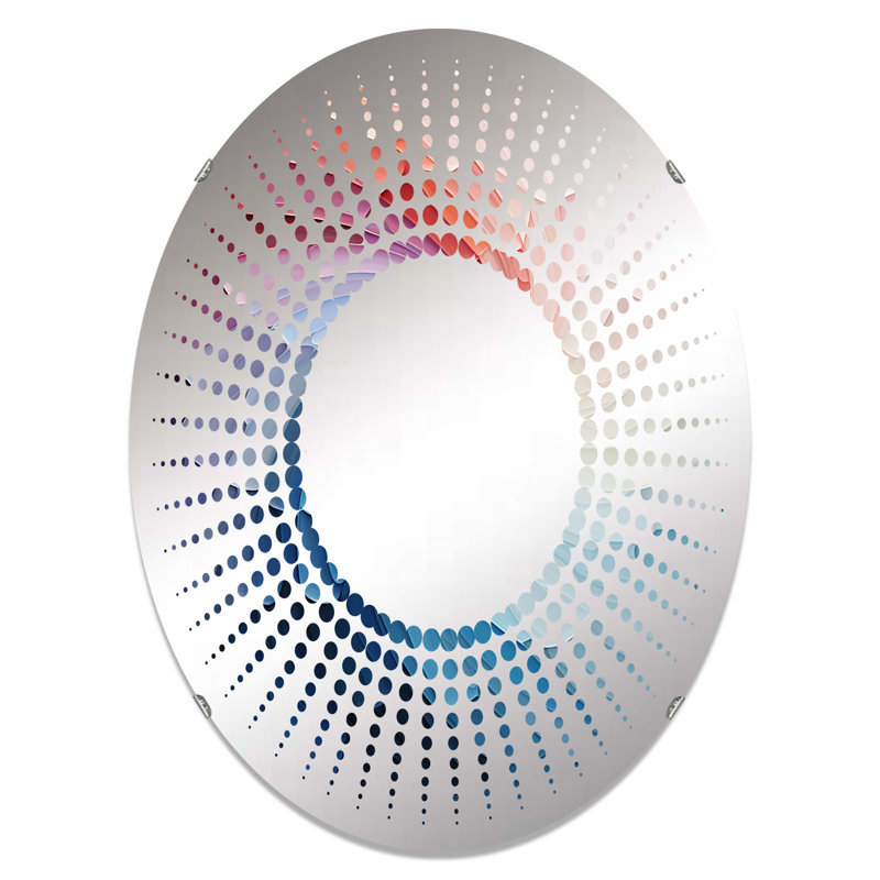 Arc-en-ciel coloré arc de simplicité - Miroir décoratif étoile, 29,5 po x 19,6 po