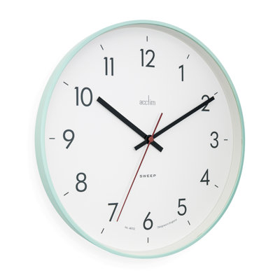 Acctim Non-Ticking Sweep Sleek Wall Clock