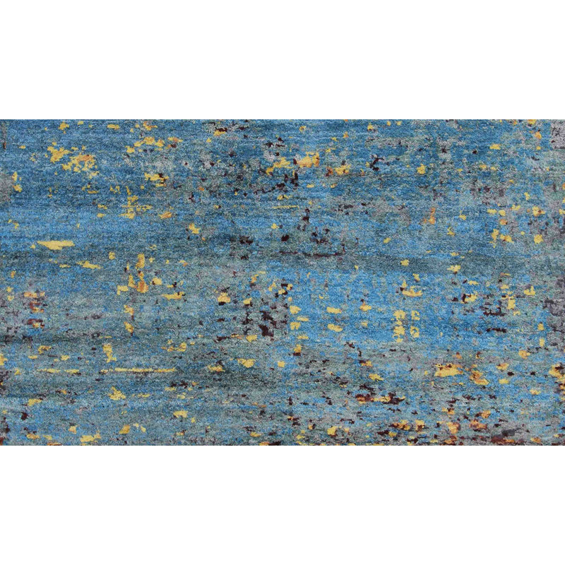 Geometric Hand Knotted 150cm X 187cm Area Rug