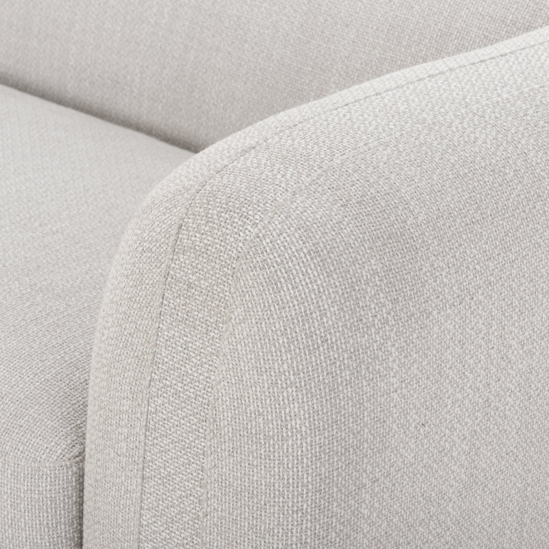 Gibson Wheat L-Shaped Polyester Blend Sectional Sofa