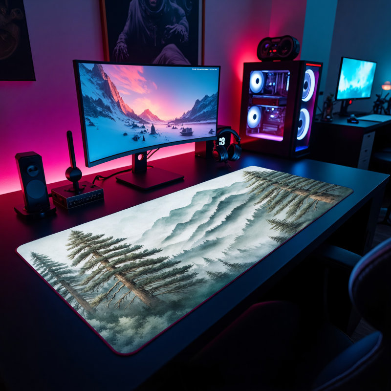 Polyester Desk Pad, 31.5x15.5