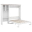 Queen Murphy Bed with Multi-Layer Storage Cabinet & Bookcase,Wood Foldable Space Saving Wall Bed, Multi Vertical Murphy Bed for Guest Room-185301905
