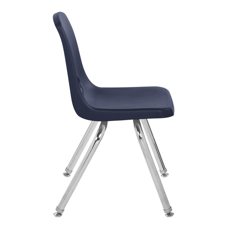 Chaise de classe empilable, 10", Marine, Pivotant et oscille