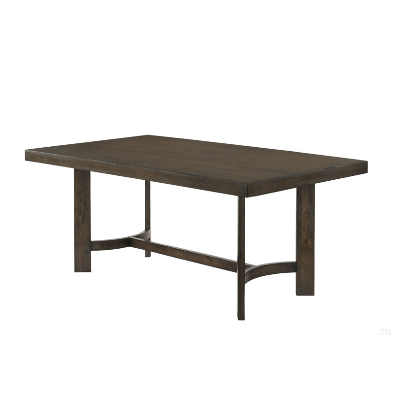 Weathered Oak Finish Dining Table