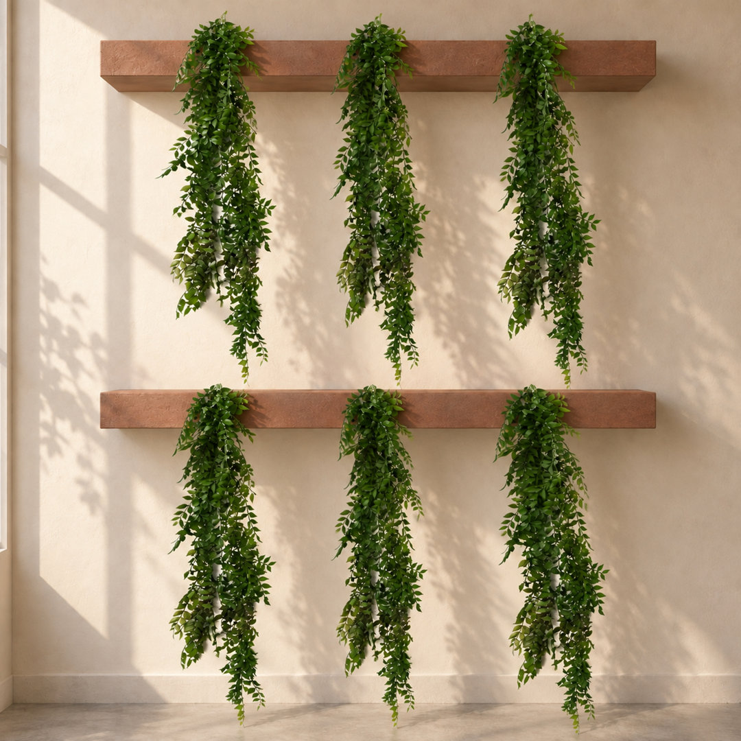 100 cm H Faux Foliage and Fern Plant