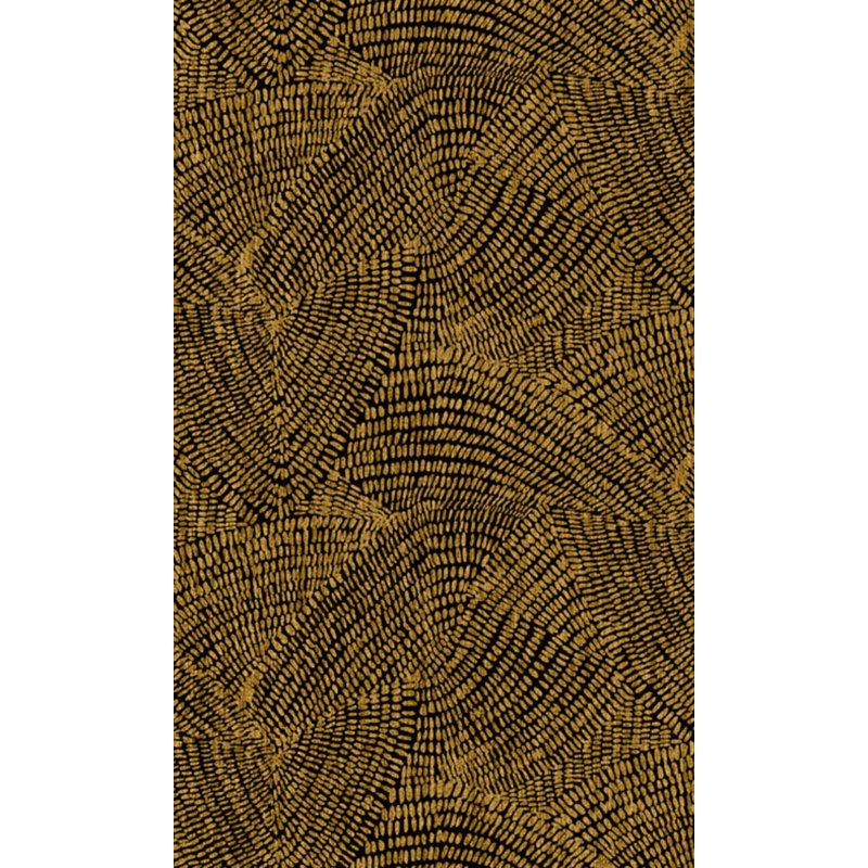 Papier peint abstrait Feuer, Or foncé Rulong