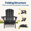 Chaise Adirondack pliante en polyéthylène haute densité