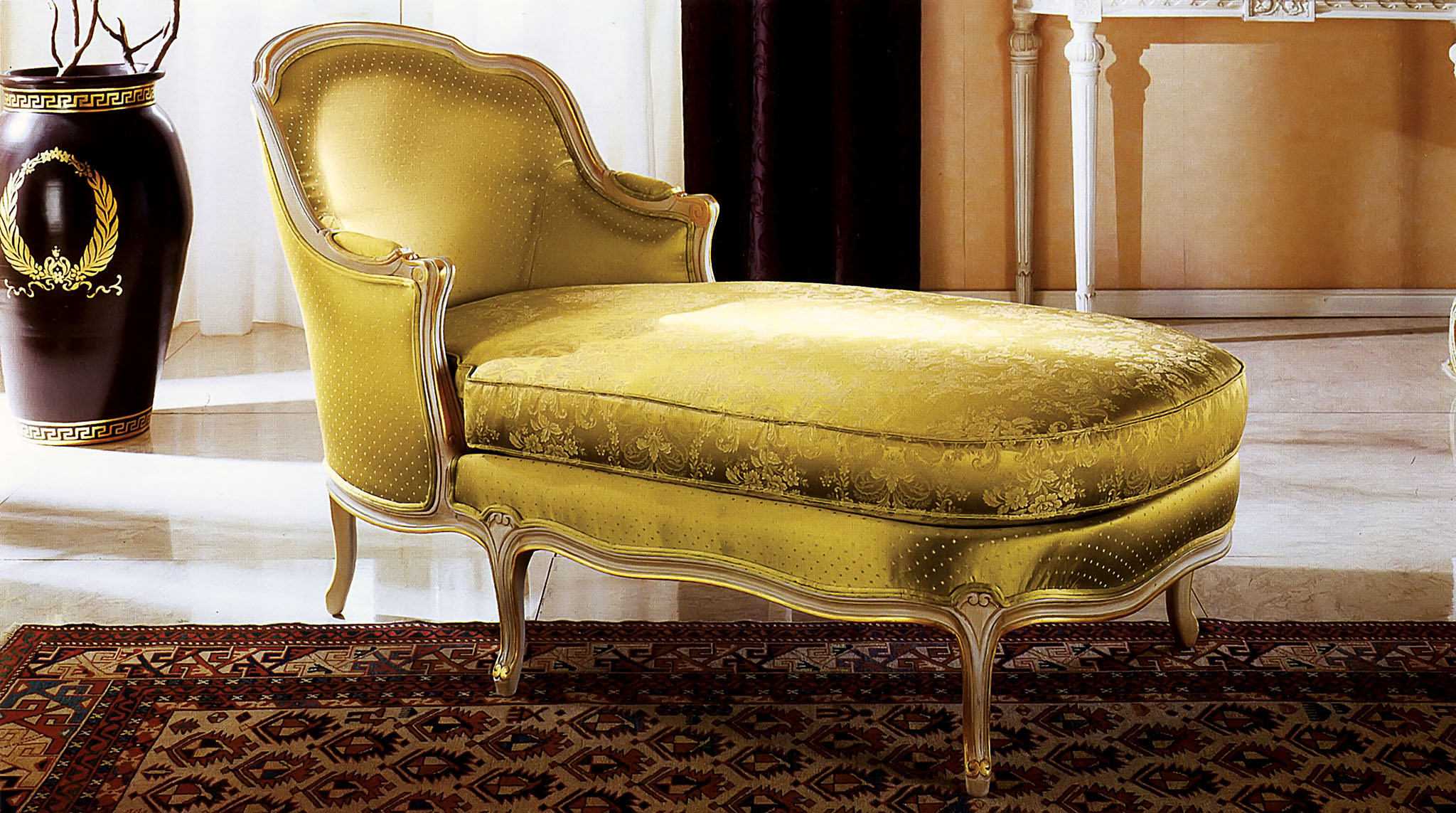 David Michael Dormeuse Two Arms Recessed Arms Chaise Lounge Perigold