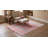 Maya Giselle Pink Flatweave Wool Contemporary Plaid Hand-Knotted Area Rug-351321435