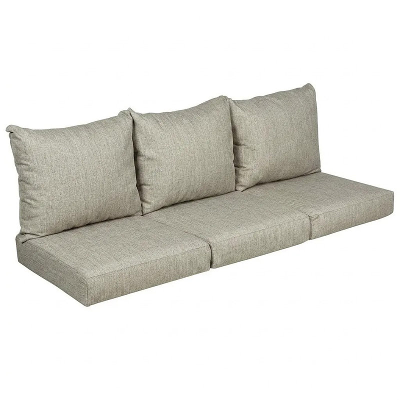 Ensemble de coussin et coussin d'extérieur Sunbrella, L 23,5 po x P 23 po x H 5 po, Sunbrella - Toile granit