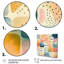 «Orange Fun Pattern Of Shapes III», art mural abstrait géométrique-1269890688-1269890691