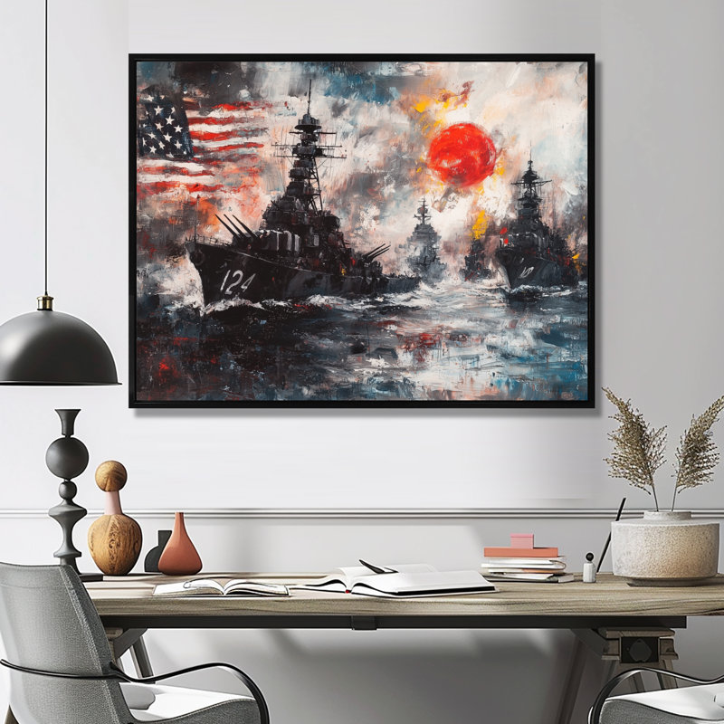 Pearl Harbor et États-Unis, Patriot Memories, H 30 po x l 40 po, Impression encadrée flottante, Noir